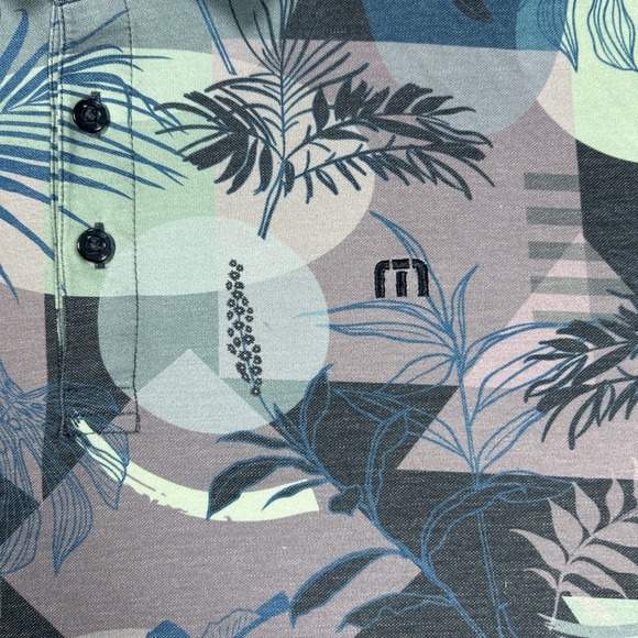 Travis Mathew Heater Series XXL Featherweight Polo Shirt Tropical Print Golf - Picture 4 of 5